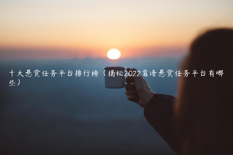 十大悬赏任务平台排行榜（揭秘2022靠谱悬赏任务平台有哪些）