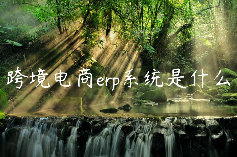 跨境电商erp系统是什么