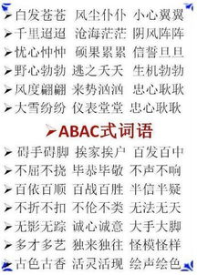 哪些领域的知识常用AABB型四字词语表达？探寻常见AABB四字词的应用场景