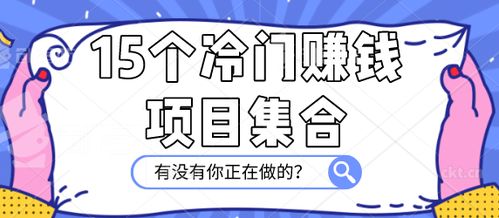 51个冷门项目，你真的了解它们的赚钱潜力吗？